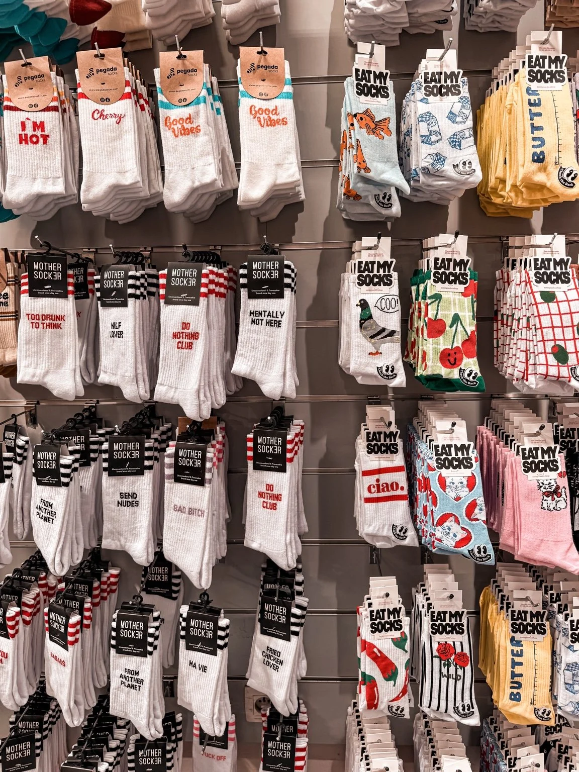 Socks with something to say